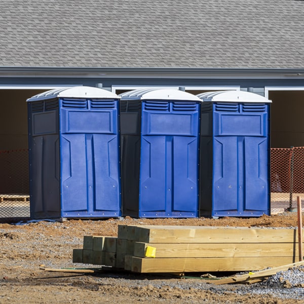 what is the expected delivery and pickup timeframe for the portable toilets in Bennett North Carolina